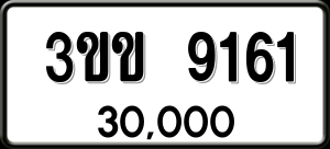 ทะเบียนรถ 3ขข 9161 ผลรวม 24